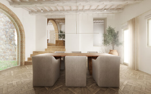 Wonderful property in a panoramic location in Val d’Orcia