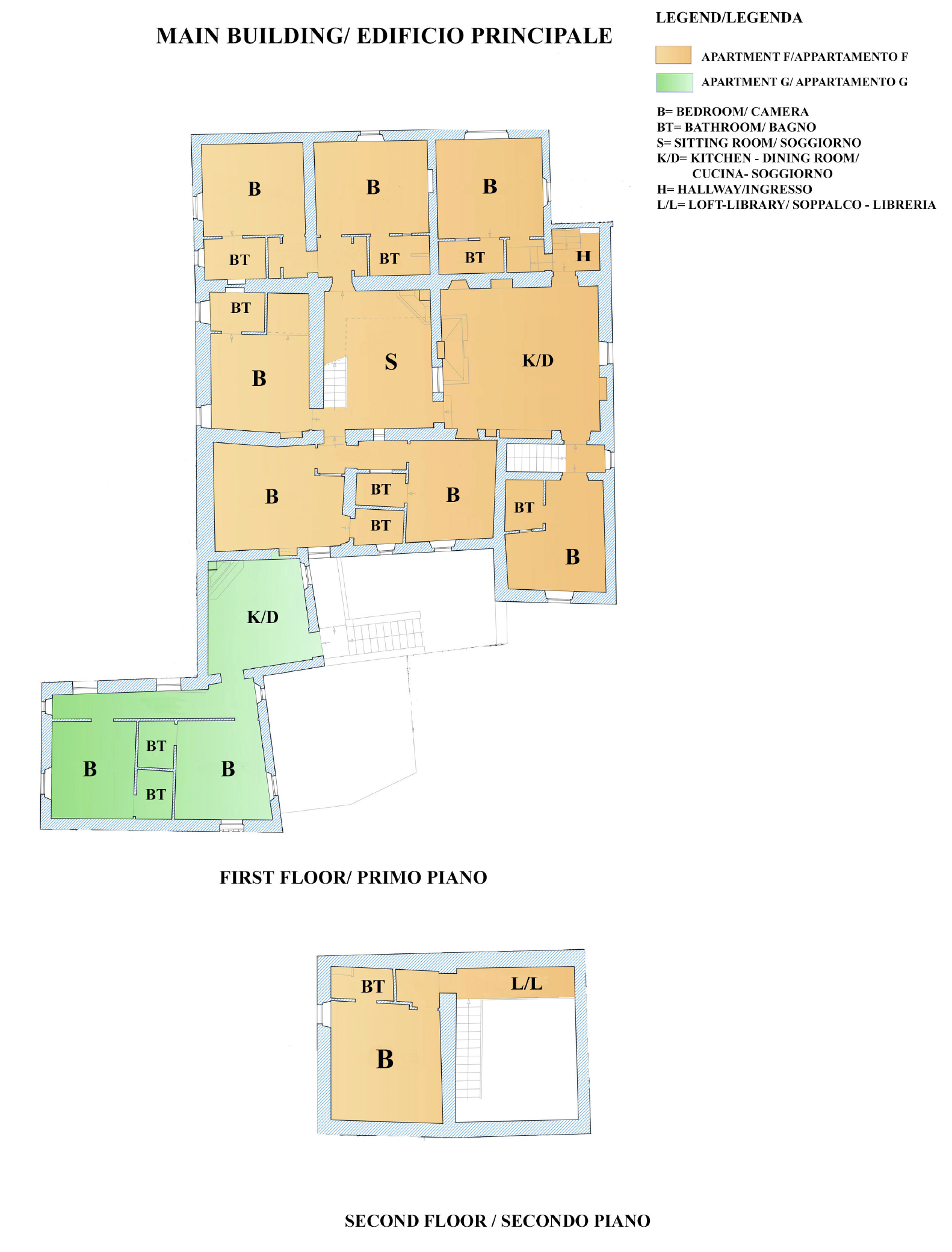 First and second floor