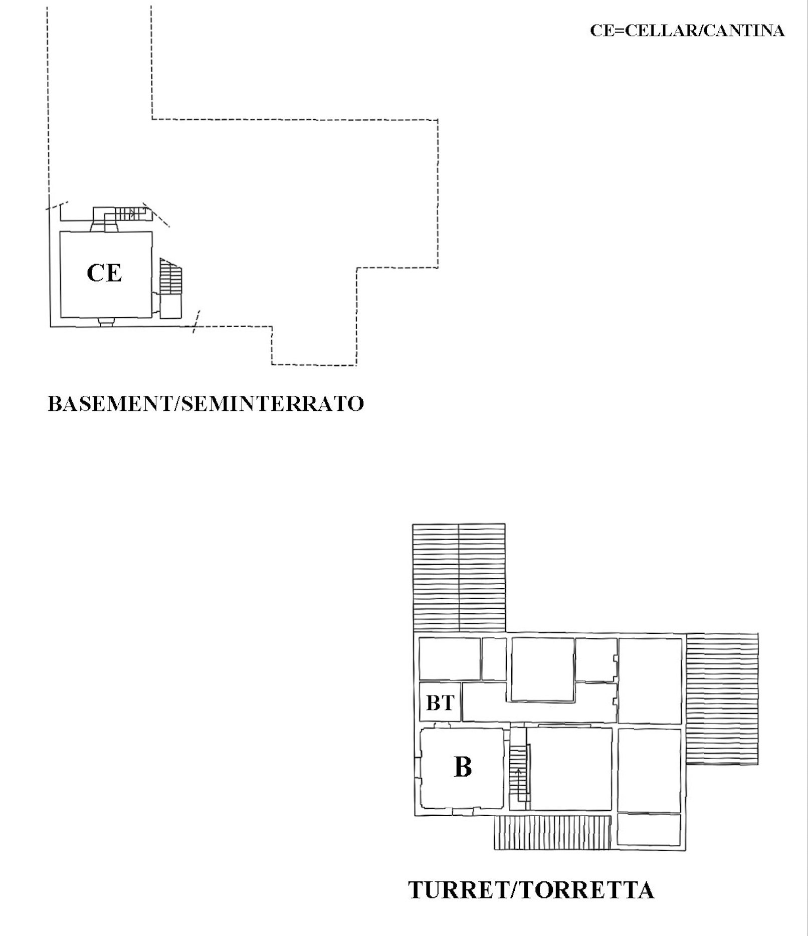 Basement and turret