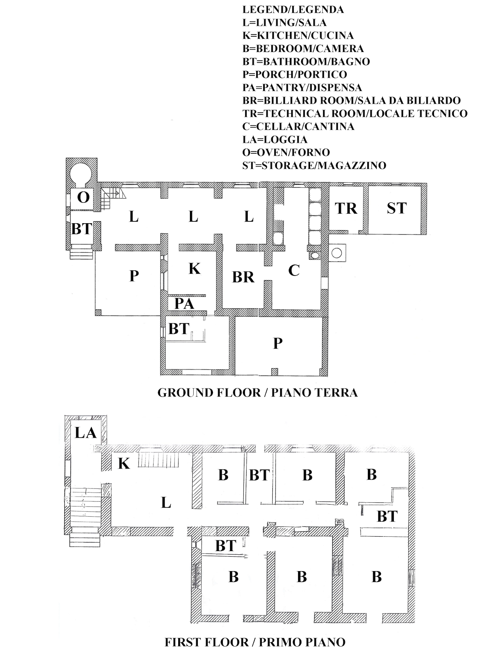 Ground and first floor