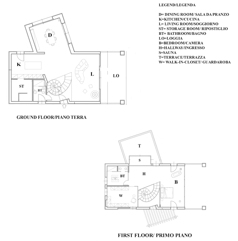 Ground and first floor