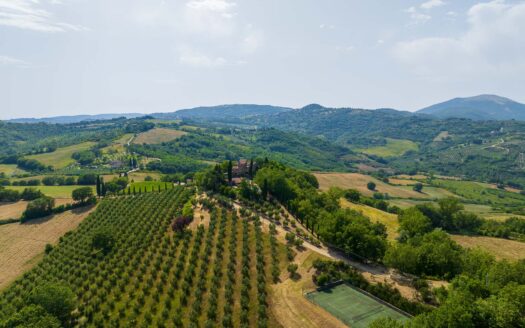 Elegant Estate with Modern Winery and Olive Grove in the Umbrian Hills