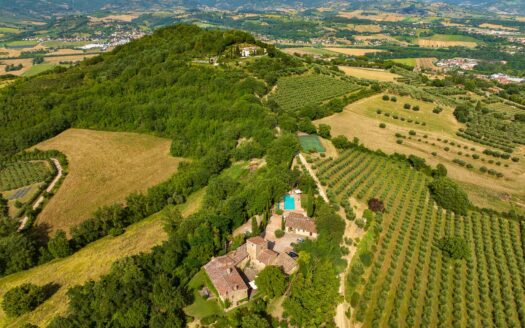Elegant Estate with Modern Winery and Olive Grove in the Umbrian Hills