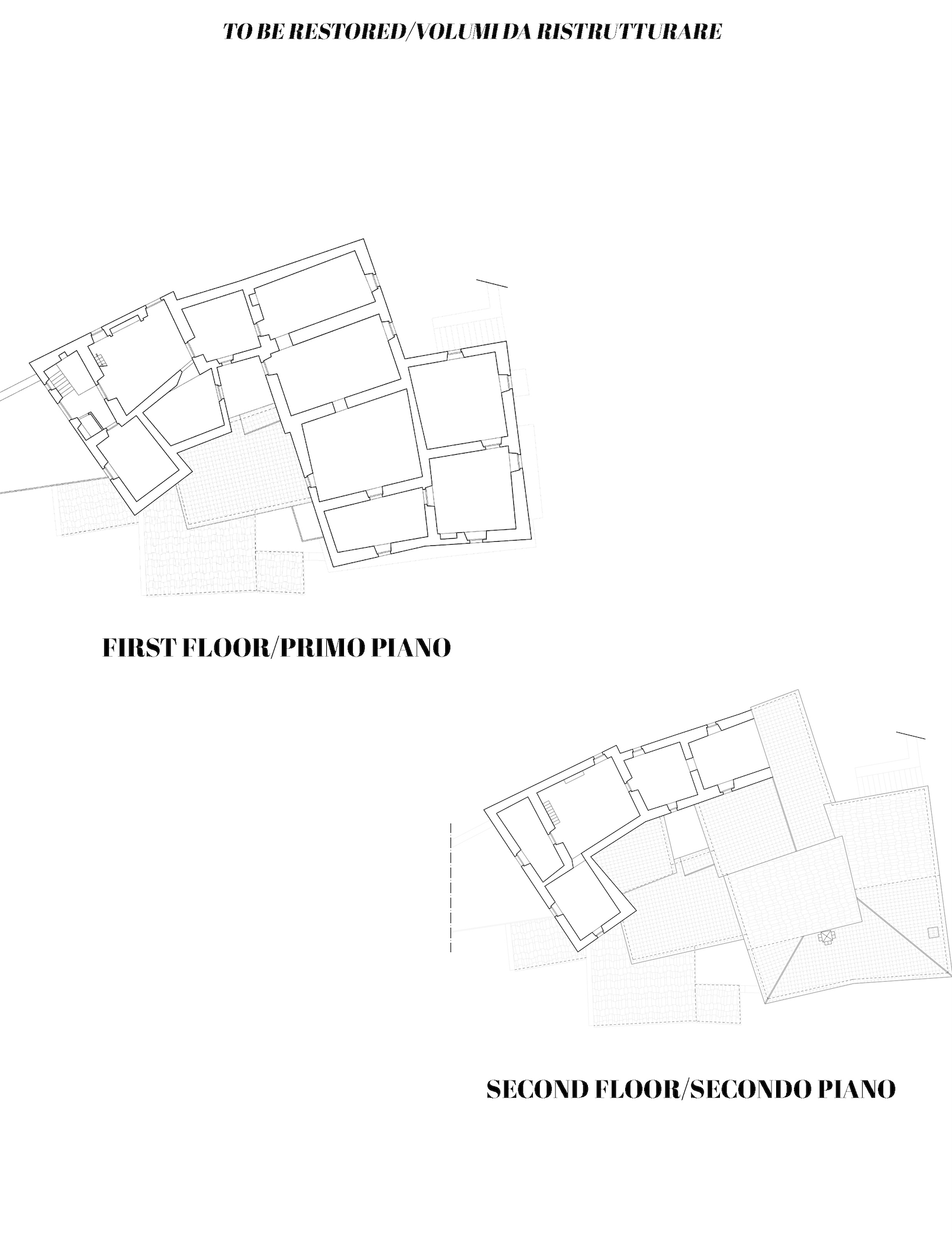 To be restored - First and second floor