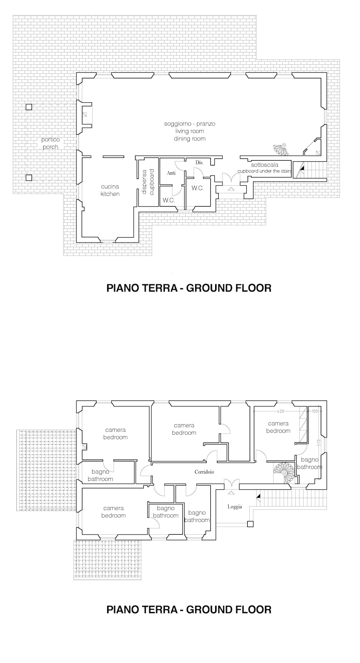 Ground and first floor