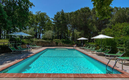 Stunning tuscan estate with organic vineyard and panoramic views