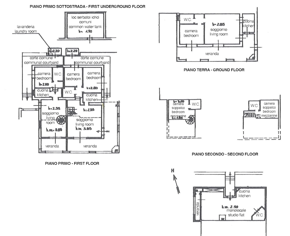 Ground, first, second floor